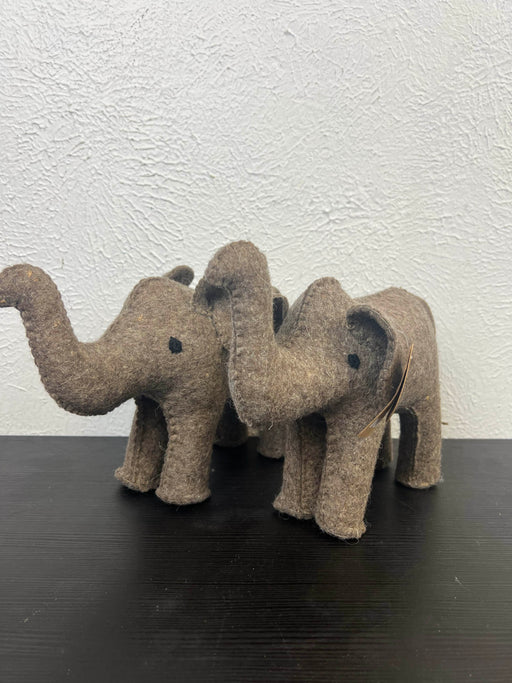 used Mud Pie Wool Elephant Bookends