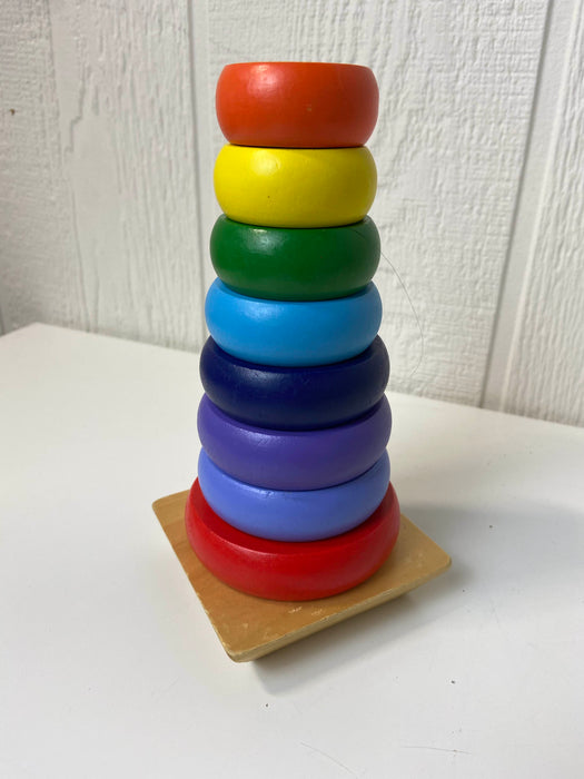 secondhand Melissa & Doug Rainbow Stacker Classic Toy