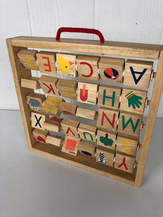 secondhand Crate & Kids Alphabet Abacus