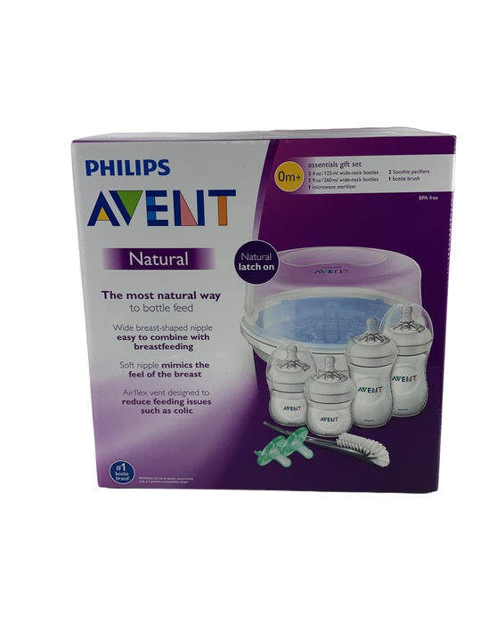 used Philips Avent Natural Baby Bottle Essentials Gift Set