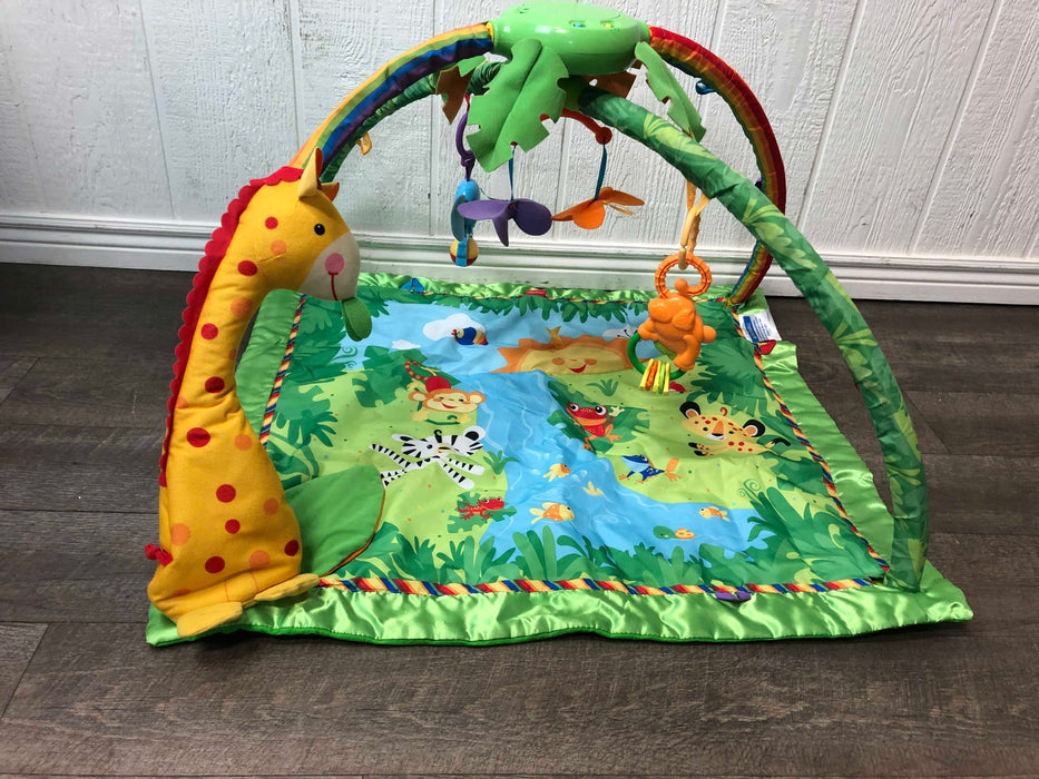 used Fisher Price Rainforest Melodies and Lights Deluxe Gym