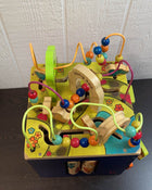 used B. toys Zany Zoo Wooden Activity Cube