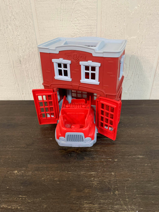 used Green Toys Fire Station Playset