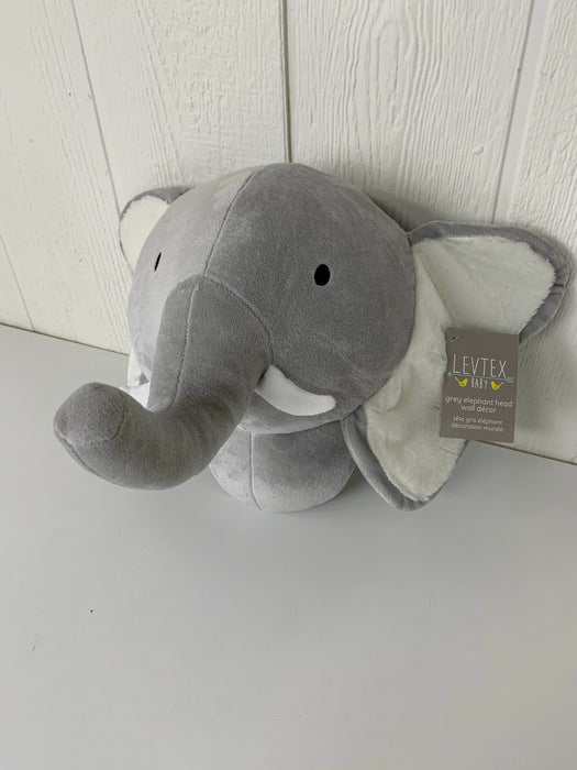 used Levtex Baby Grey Elephant Head Wall Decor