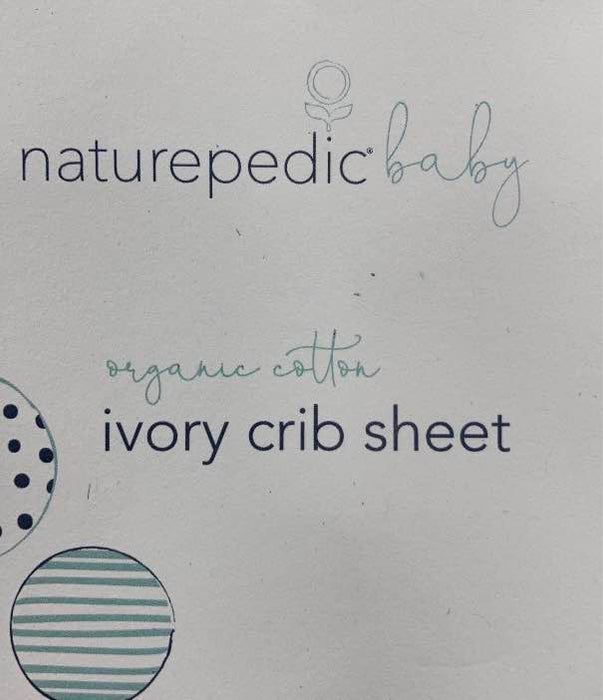 used Naturepedic Organic Cotton Crib Sheets, -1 sheet