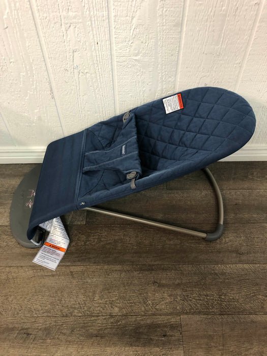 secondhand BabyBjorn Bouncer Bliss, Midnight Blue Cotton