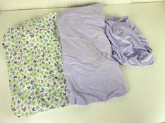 used BUNDLE Fitted Crib Sheets, With Matching Changing Pad Cover