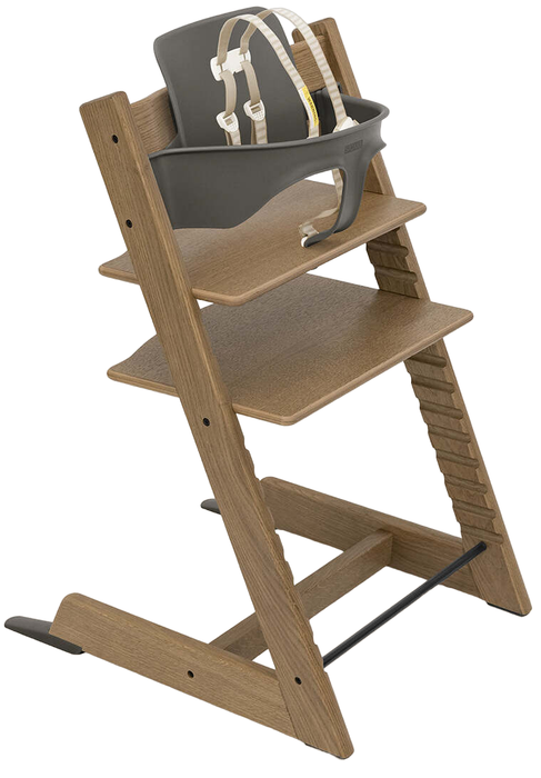 Stokke Tripp Trapp High Chair With Baby Set, Oak Brown