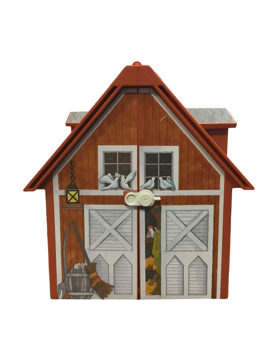 secondhand Playmobil Take Along Barn Farm Set