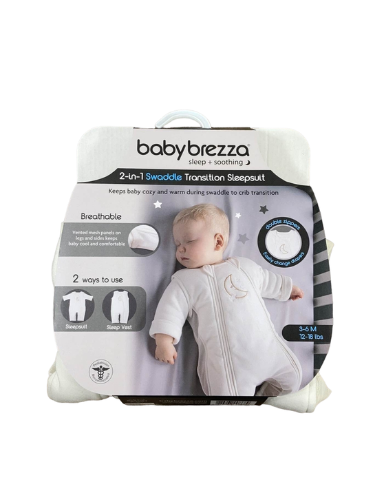 used Baby Brezza 2-in-1 Swaddle Transition Sleepsuit