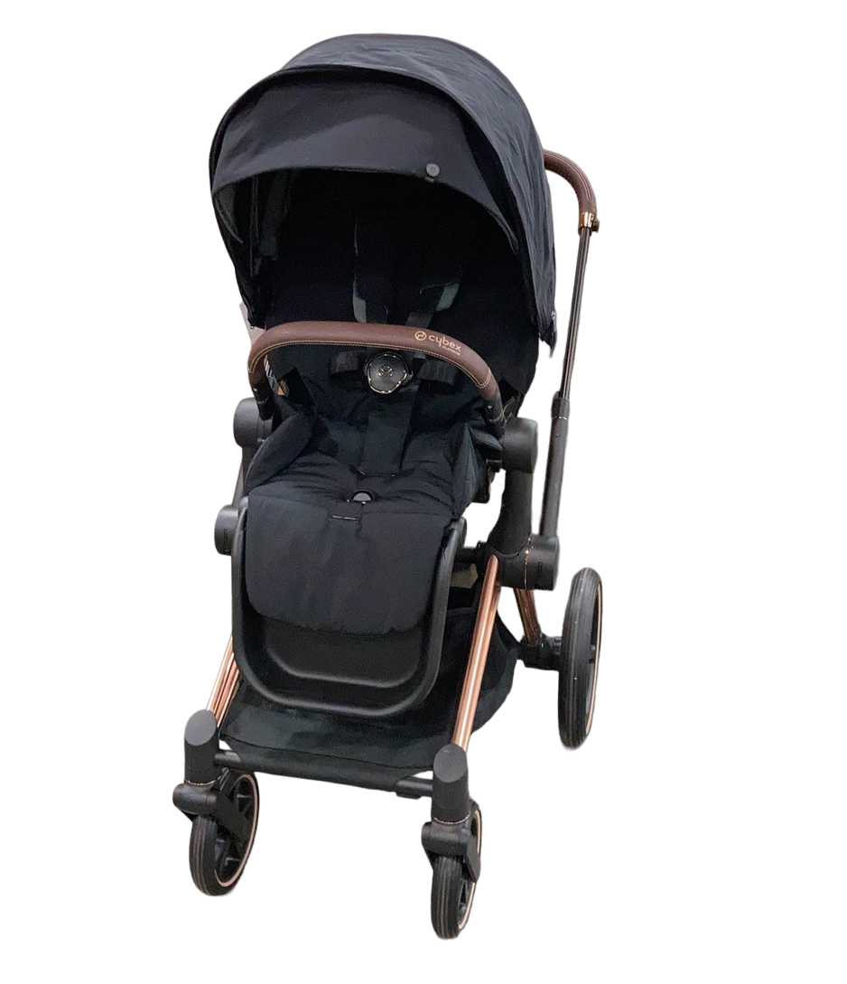 Cybex PRIAM Stroller, Rosegold, Deep Black, 2022