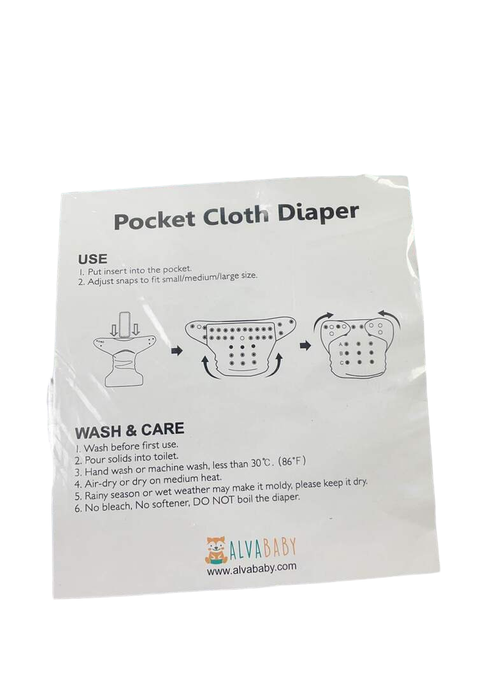 Shop Alva Baby One Size Adjustable Cloth Diapers at GoodBuy Gear