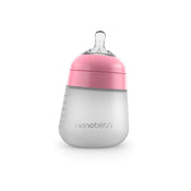 used Nanobébé Flexy Silicone Baby Bottle, 5oz, Pink