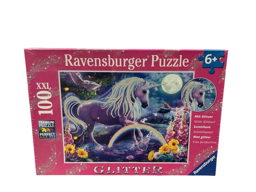 used Ravensburger Glitter Unicorn Puzzle XXL