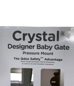 secondhand Qdos Crystal Designer Baby Safety Gate Pressure Mount