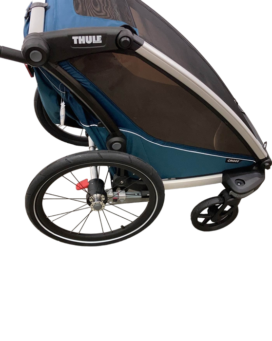 secondhand Thule Chariot Cross Bike Trailer Stroller 1 Seat, Majolica Blue, 2021