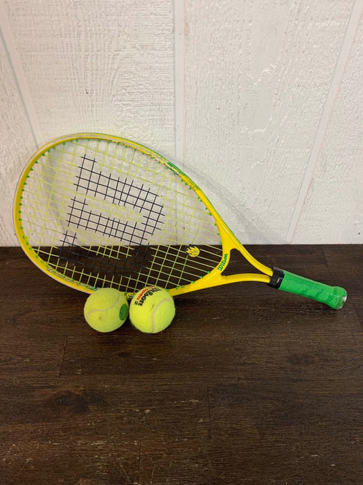 used Wilson Junior 19 Inch Tennis Racquet, Sponge Bob