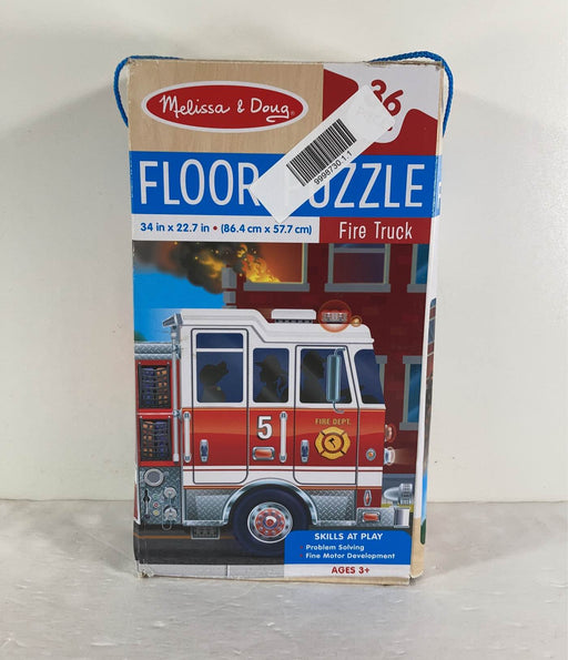 used Melissa & Doug Floor Puzzle, Fire Truck