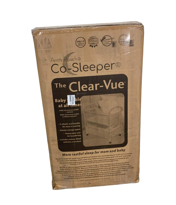 Shop Arm's Reach Clear-Vue Co-Sleeper, Grey at GoodBuy Gear