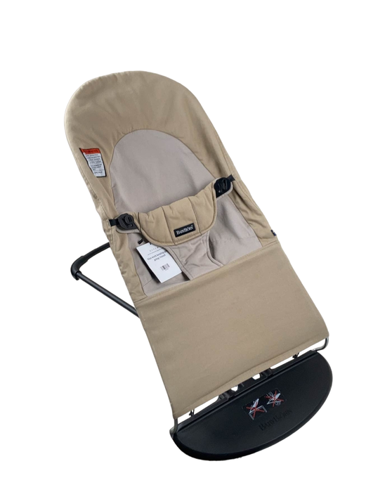 used BabyBjorn Bouncer Balance, Black Frame, Khaki/Beige