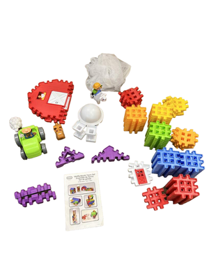 Waffle blocks top farm set