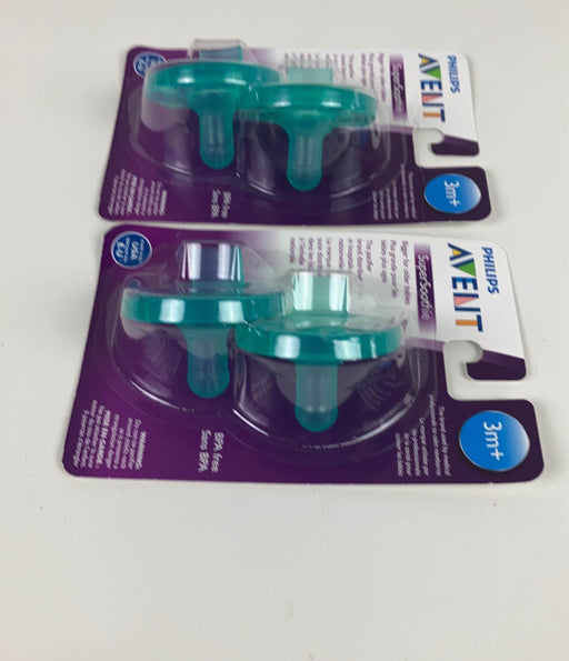 secondhand Philips Avent Soothie Pacifiers, 0-3 Months, 4-Pack