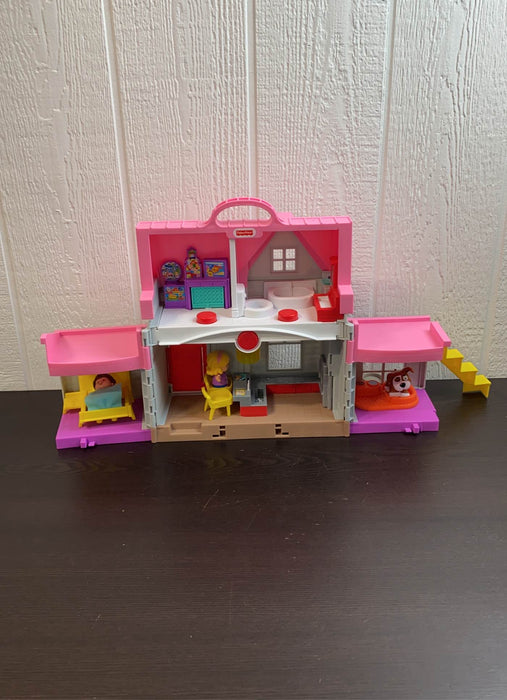 secondhand Fisher Price Little People Big Helpers Interactive Home Playset