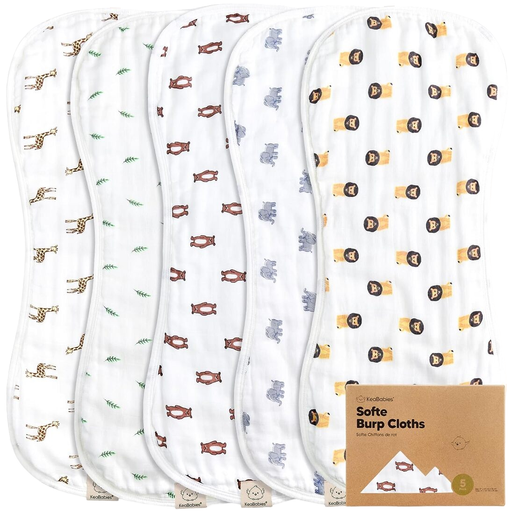Shop KeaBabies Softe Burp Cloths, The Wild at GoodBuy Gear