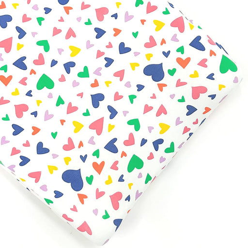 Shop Norani Organic Changing Cover, Colorful Hearts at GoodBuy Gear