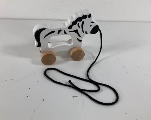 used Hape Zebra Pull Along Toy