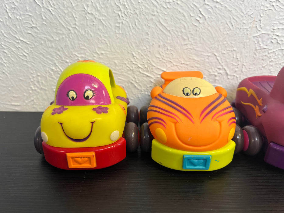 secondhand B. toys Pull Back Toddler Cars Wheeee-ls!