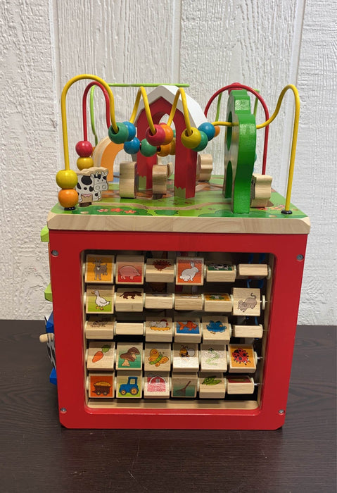 secondhand Battat Wooden Activity Cube