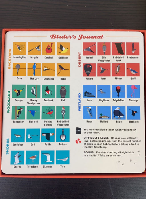 secondhand Charley Harper’s Spot The Birds Board Game