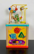 used Top Bright Wooden Shape Sorter Activity Cube Toy