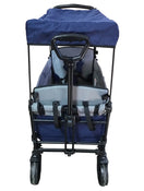 used Wonderfold X2 Push + Pull Double Stroller Wagon, 2019, Navy