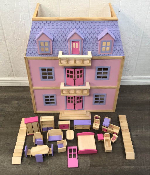 used Melissa & Doug Multi Level Dollhouse