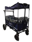 used Wonderfold X2 Push + Pull Double Stroller Wagon, 2022, Navy