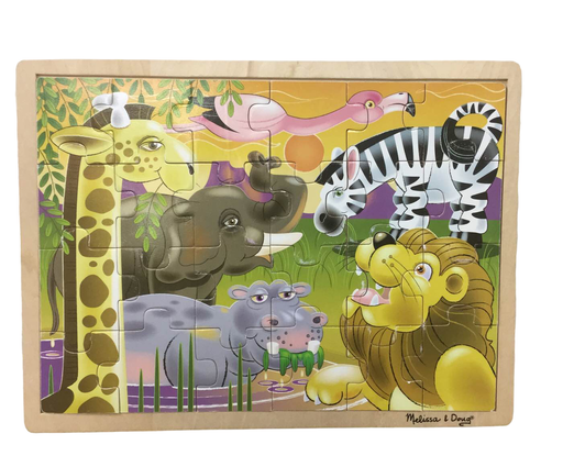 used Melissa & Doug 24-Piece Wooden Jigsaw Puzzle