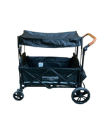 secondhand Wonderfold X2 Push + Pull Double Stroller Wagon, Stealth Black, 2022