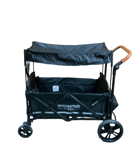 secondhand Wonderfold X2 Push + Pull Double Stroller Wagon, Stealth Black, 2022