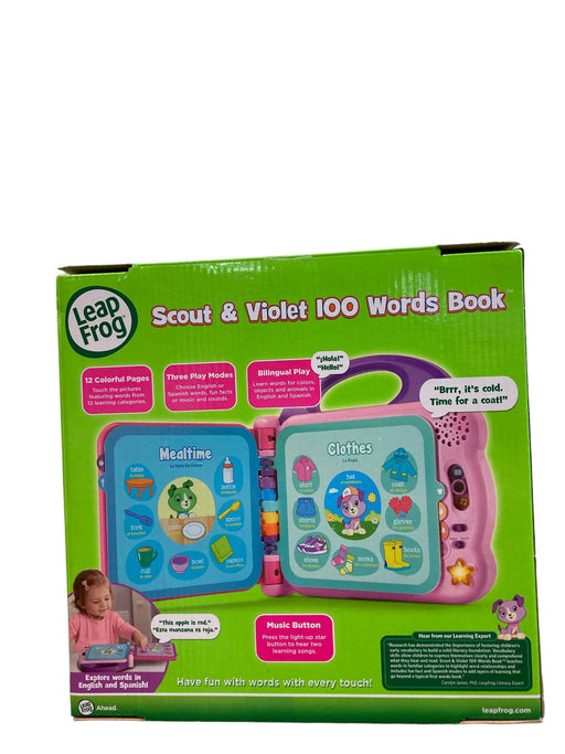 secondhand Leap Frog Scout & Violet 100 Words Book