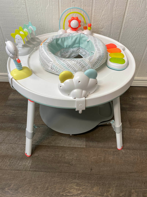 secondhand Skip Hop Explore and More Baby's View 3-Stage Activity Center, Silver Lining Cloud