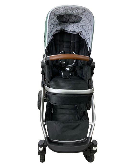 secondhand Mockingbird Single to Double Stroller, 2022, Silver with Penny Leather, Sage