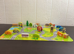 secondhand Toy Chest NYC Little Town Wooden Puzzle Playset