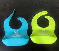used PandaEar Silicon Bib, Set of 2