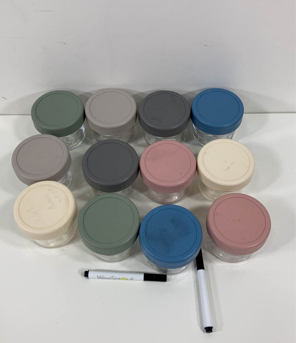 secondhand WeeSprout Glass Baby Food Storage Containers