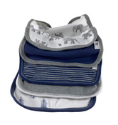 Shop Burt's Bees Baby Organic Lap Shoulder Bib 5 Pack, Wandering Elephants at GoodBuy Gear
