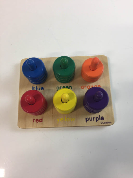 secondhand Lakeshore Color Rings Sorting Board