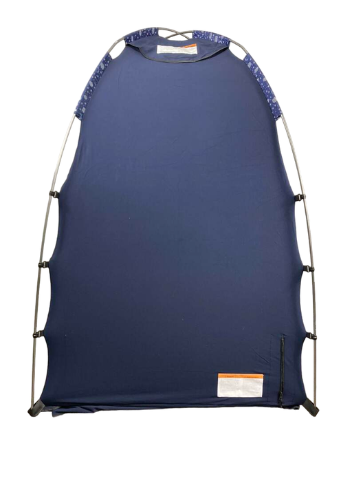 secondhand SlumberPod 3.0 Sleep Canopy with Fan, Navy with Night Sky Accents