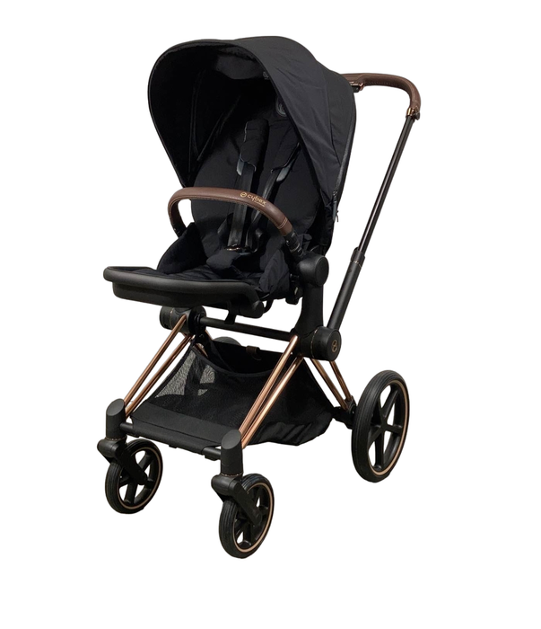 secondhand Cybex PRIAM Stroller, Rosegold, Deep Black, 2022